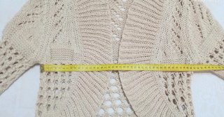 Blazer corto beige lavorato