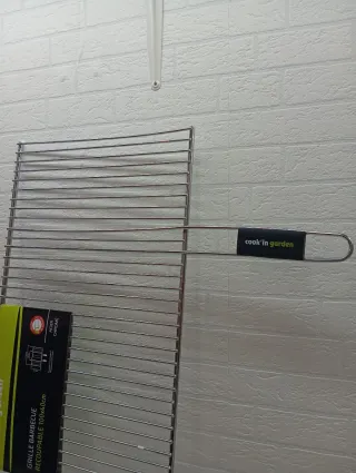 Griglia Cromata in Acciaio per Barbecue 100x40cm