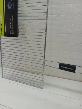 Griglia Cromata in Acciaio per Barbecue 100x40cm