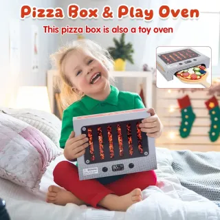 Juego de Pizza de Madera para Niños