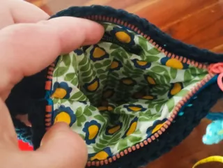 Bolso crochet flor boho hippie hecho a mano