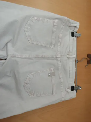 Vaqueros elásticos rosa palo talla L