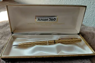 Bolígrafo Anson 360 Dorado