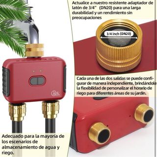 Programador Riego Inteligente 2 Salidas