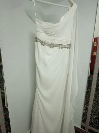 Vestido Novia/Fiesta Blanco Talla Única