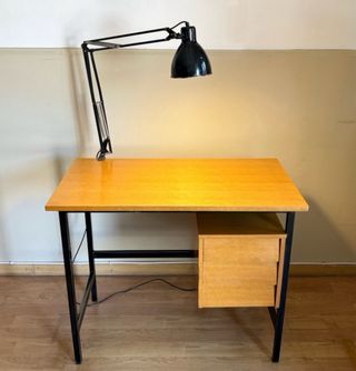Escritorio Mid Century Madera y Metal