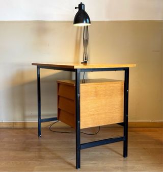 Escritorio Mid Century Madera y Metal