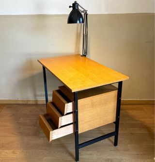 Escritorio Mid Century Madera y Metal