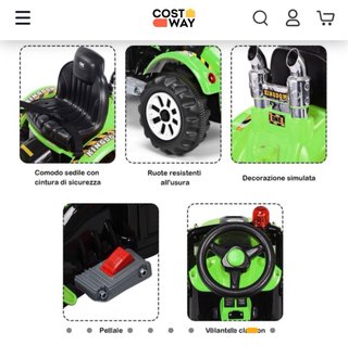 Trattore giocattolo con caricatore