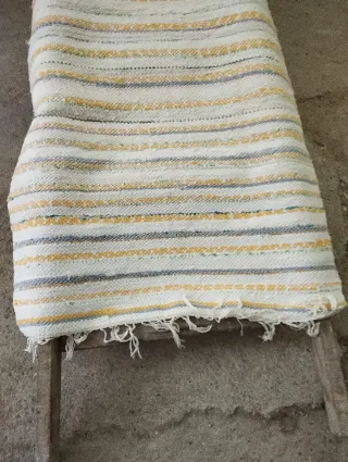 Alfombra de tela a rayas