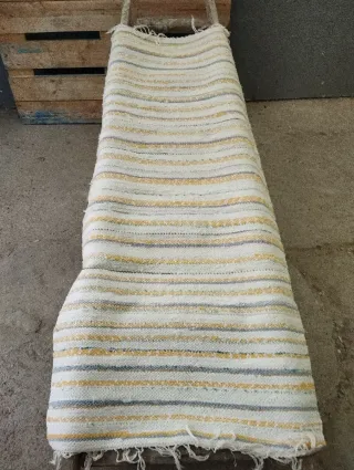 Alfombra de tela a rayas
