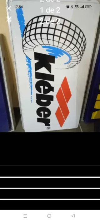 Cartel Ruedas Kleber Antiguo