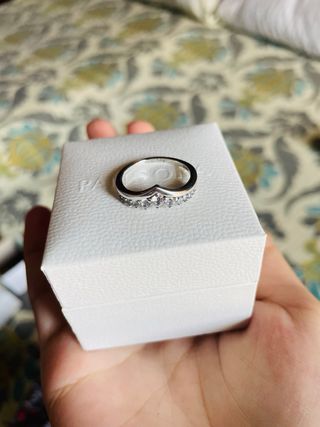 Anillo Pandora V Chevron Plata