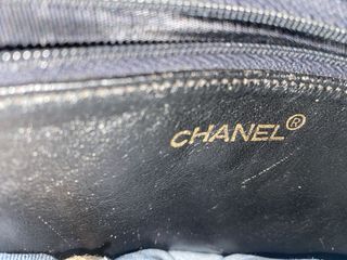 Bolso Chanel Vintage Piel Lambskin Chevron Negro