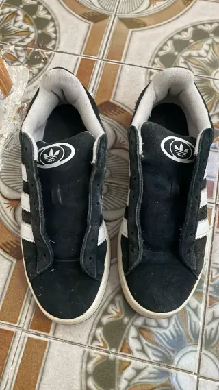 Zapatillas Adidas Campus Negras y Blancas