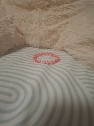 Pulsera de cuentas personalizada corazón