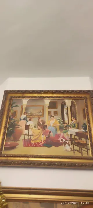 Cuadro Óleo sobre Lienzo Escuela Sevillana 75x61 c