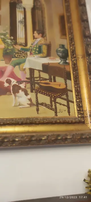 Cuadro Óleo sobre Lienzo Escuela Sevillana 75x61 c