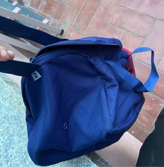 Bolso Deportivo Grande Kipsta Azul y Rojo