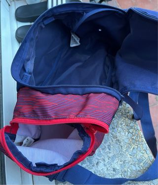 Bolso Deportivo Grande Kipsta Azul y Rojo