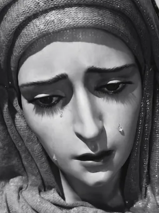 Virgen Dolorosa de vestir 135cm