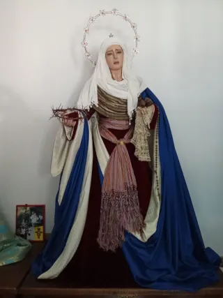 Virgen Dolorosa de vestir 135cm