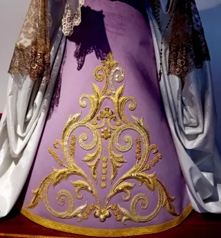 Virgen Dolorosa de vestir 135cm