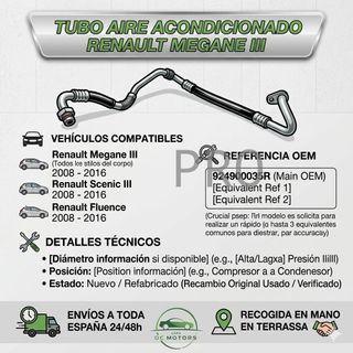 924900035R tubo aire acondicionado renault megane III
