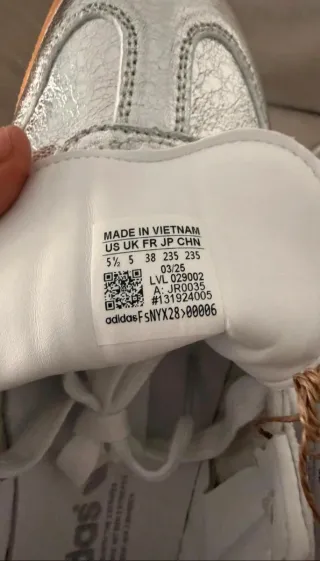 Adidas Samba OG Mujer Plata Metálico