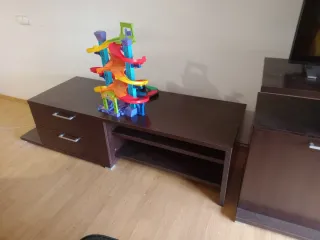 3 Muebles TV madera y metal
