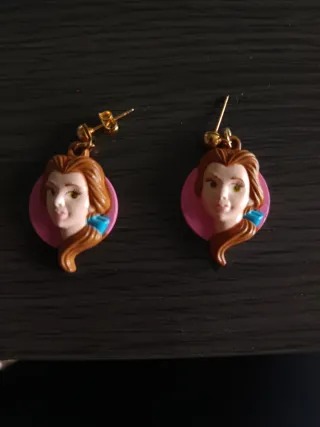 Pendientes Vintage Disney La Bella y la Bestia