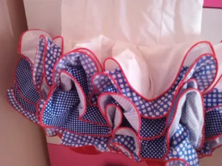 Vestido corto niña gitana ,hecho a medida