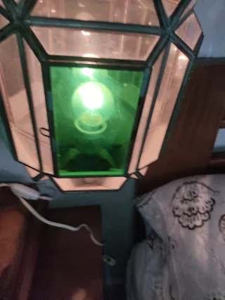 Aplique antiguo cristal y metal