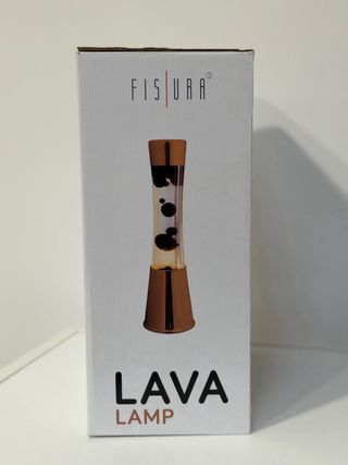 Lámpara de lava Fisura transparente-negro