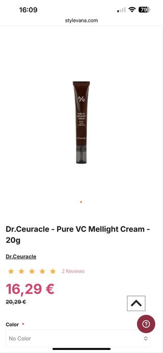 Dr. Ceurcle Pure VC Mellight Cream 20ml