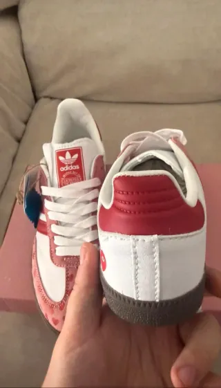 Adidas Samba x CDG Corazón Rojo Blanco