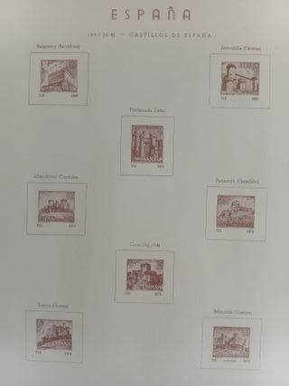Hojas para álbum filatelia España 1967 + 27 sellos
