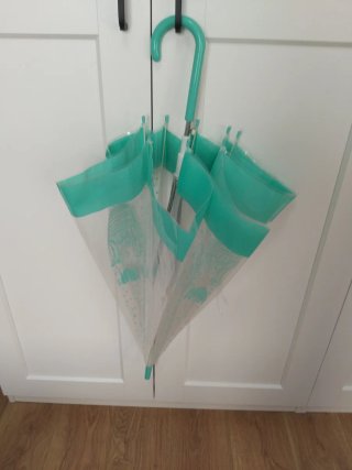 Paraguas transparente con diseño de cactus