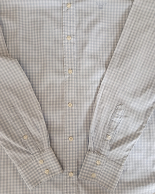 Camisa Gant cuadros celeste y blanco Talla M