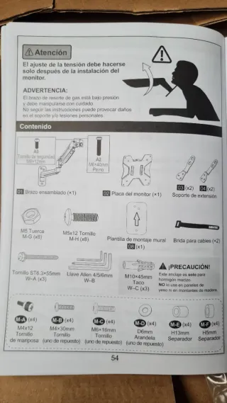Soporte Pared Monitor BONTEC GWM01