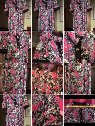 Vestito moda comoda taglia 52/54 fantasia floreale
