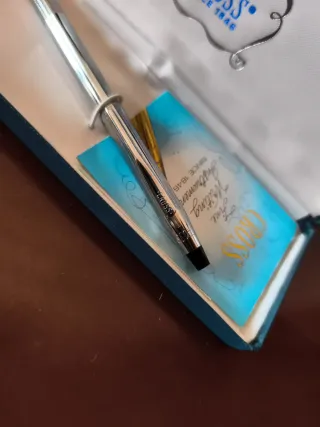 Bolígrafo Cross con estuche azul