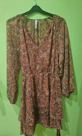 Vestido estampado floral Mango