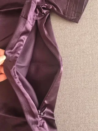 Camiseta satén morada talla S