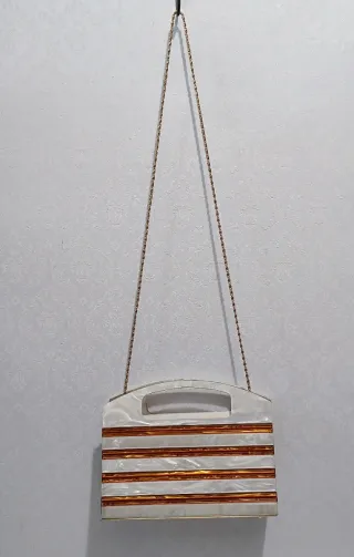 Borsa Vintage Rigida firmata De Wan