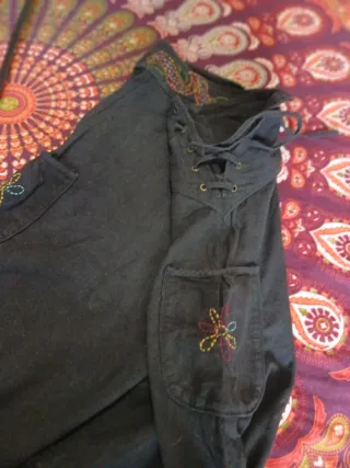 Pantalón hippie algodón grueso talla xl