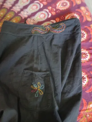 Pantalón hippie algodón grueso talla xl