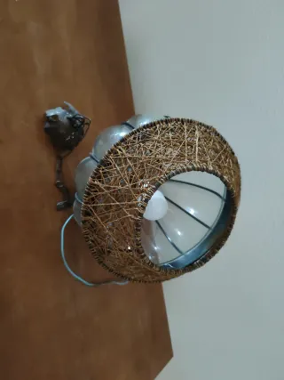 Lámpara de techo colgante cristal y cadena