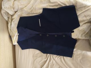 Traje de 3 piezas azul marino