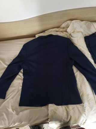 Traje de 3 piezas azul marino